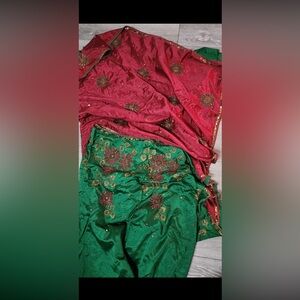 Beautiful half and half fully embroidered indian/Pakistani party wear saree